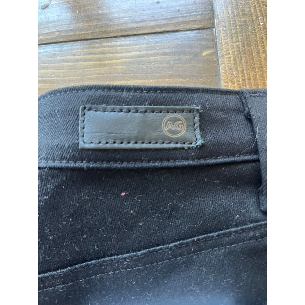 AG Adriano Goldschmied Alexxis Slim High Rise Distressed Black Jeans 27 - Picture 8 of 10